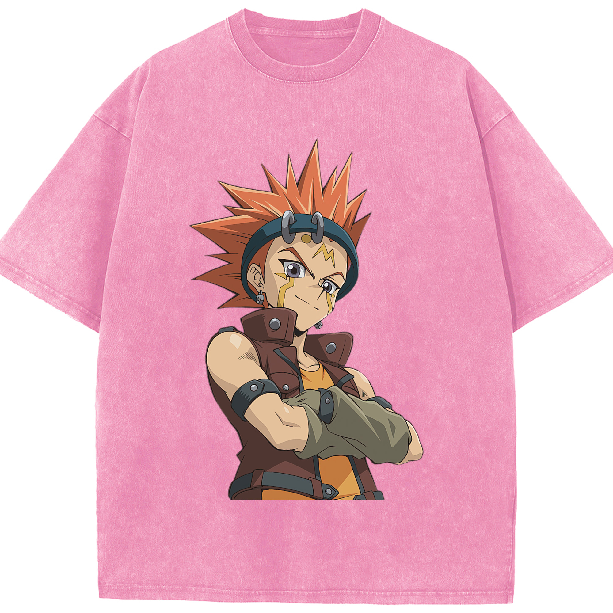 （画像用） 遊☆戯☆王 Yu-Gi-Oh! 綿100% ヴィンテージ風 半袖Tシャツ（フロントプリント）